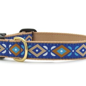 Up Country Aztec Blue Dog Collar
