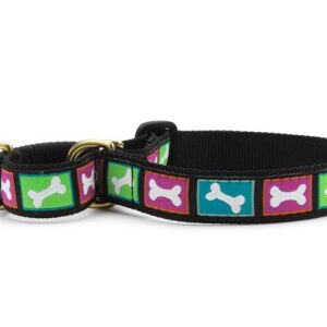 Up Country Bright Bones Martingale Dog Collar