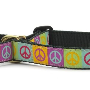 Up Country Peace Sign Martingale Dog Collar